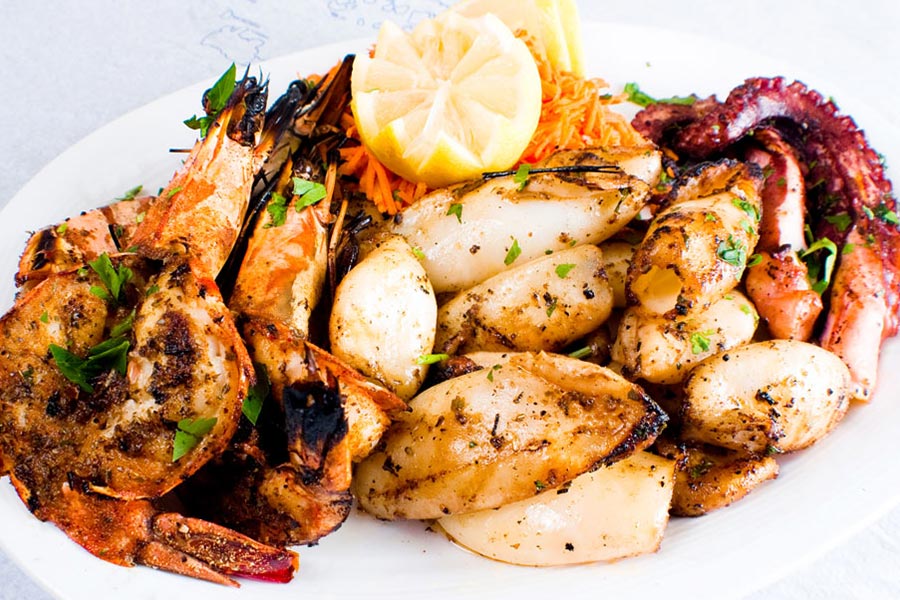 Stamna Greek Taverna Seafood Platter