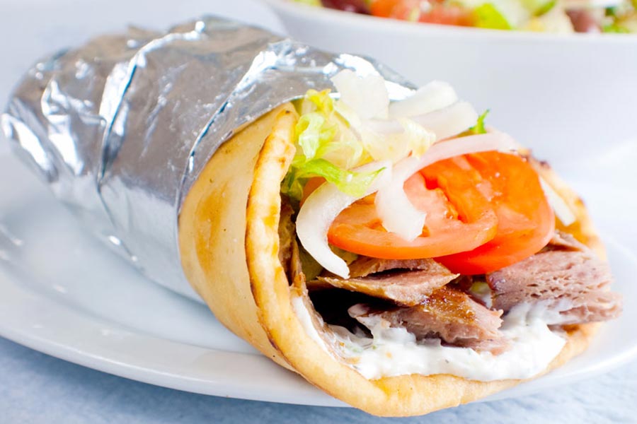 Stamna Greek Taverna Gyro Sandwich
